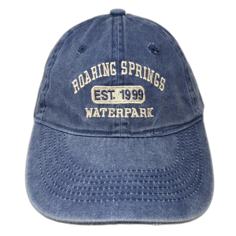 Roaring Springs Est. 1999 Waterpark Slideback Baseball Cap Blue One Size Kaufman